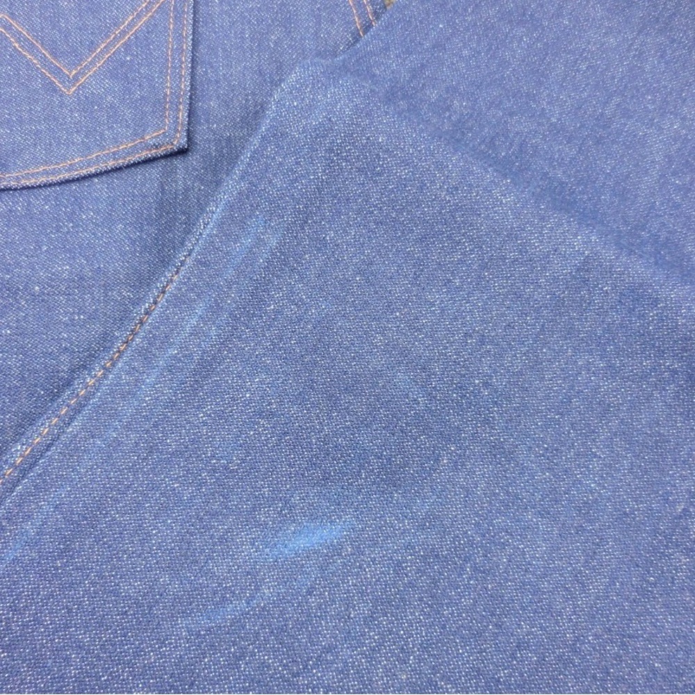NOS 90's Wrangler 936DEN Slim Fit 32x30 Cowboy Cut Jeans USA Blue 100% Cotton - Picture 5 of 9